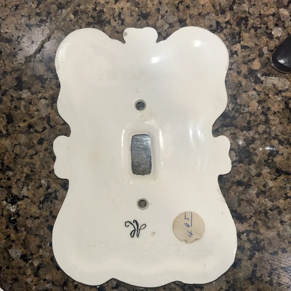 VGT Holland Mold Ceramic Filagree LightSwitch Cover Boy Adventure In The Wood S1